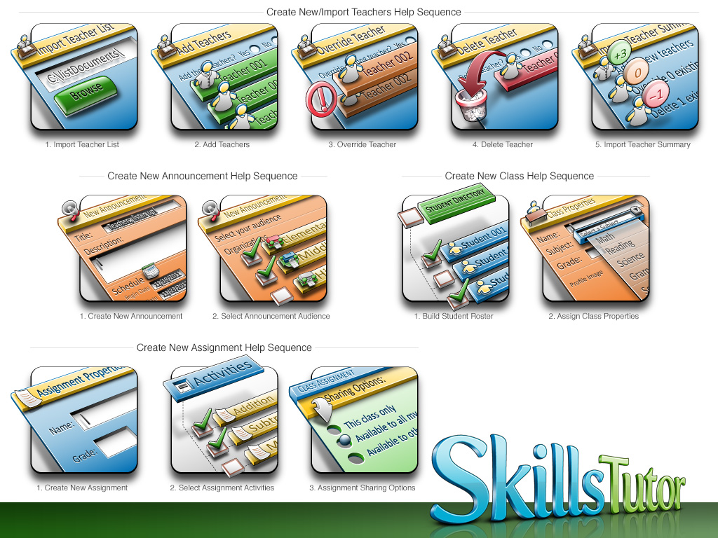 SkillsTutor Graphic Components