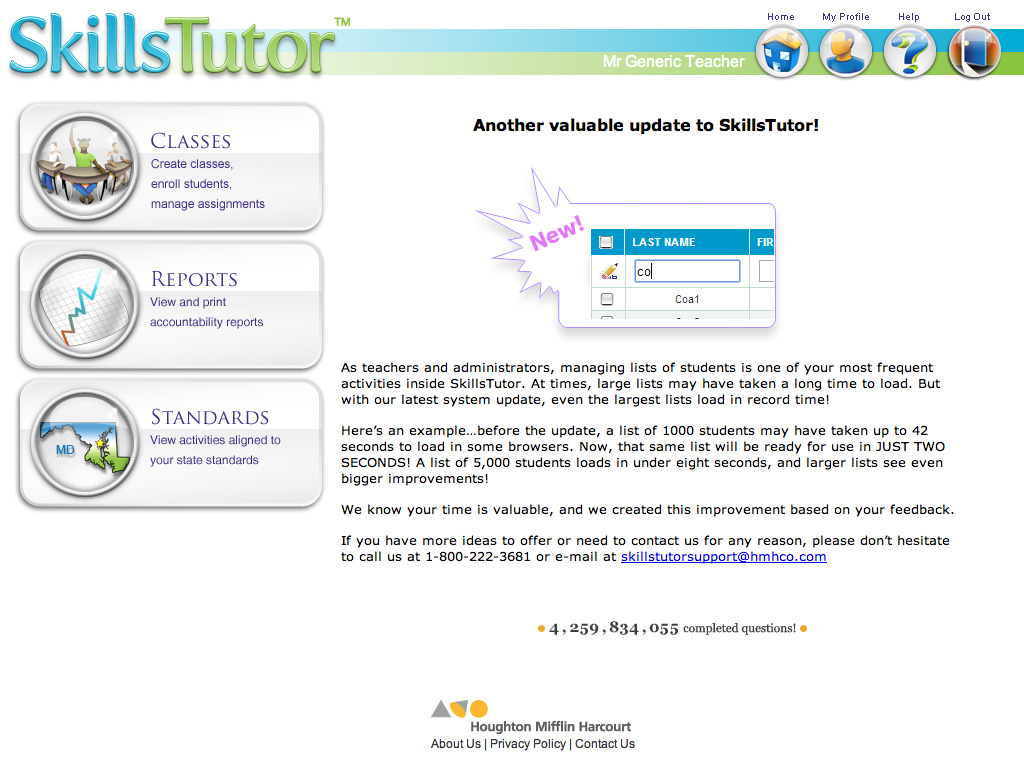 SkillsTutor Home Page