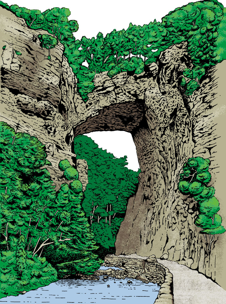 Natural Bridge Illustration